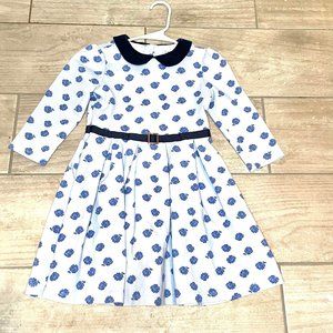 Janie and Jack Blue Floral Dress Size 8